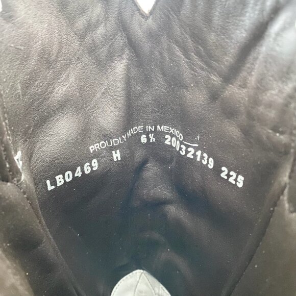 Lane COSSETTE Womens White Cowboy Boots 6.5 Western Cowgirl Mid Calf Pointed Toe - Picture 9 of 11